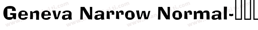 Geneva Narrow Normal字体转换